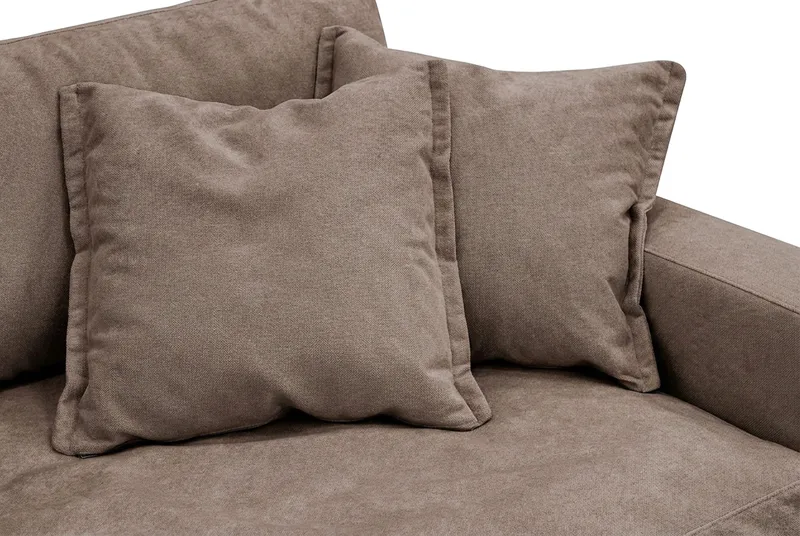 Valencia Ekstra Dyb 3-personers Sofa i Chenille - Mørkebrun - Møbler - Sofaer - 3 personers sofa