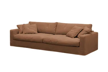 Valencia Ekstra dyb 4-personers sofa - Rustrødbrun - Møbler - Sofaer - 4 personers sofa
