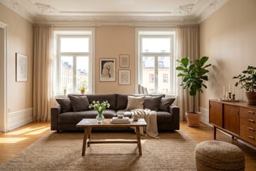 Valencia Ekstra Dyb 4-personers Sofa - Taupe - Møbler - Sofaer - 4 personers sofa