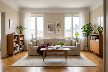 Valencia ekstra dyb 4-personers sofa - Beige - Møbler - Sofaer - 4 personers sofa