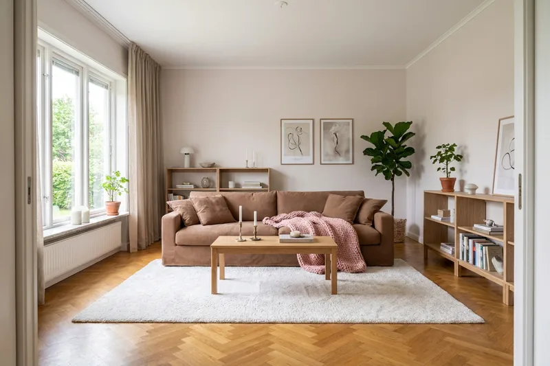 Valencia Ekstra dyb 4-personers sofa - Rustrødbrun - Møbler - Sofaer - 4 personers sofa