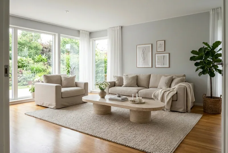 Valencia Extra Dyb 3-personers sofa + lænestol med aftageligt og vaskbart betræk - Beige - Møbler - Sofaer - Sofagrupper