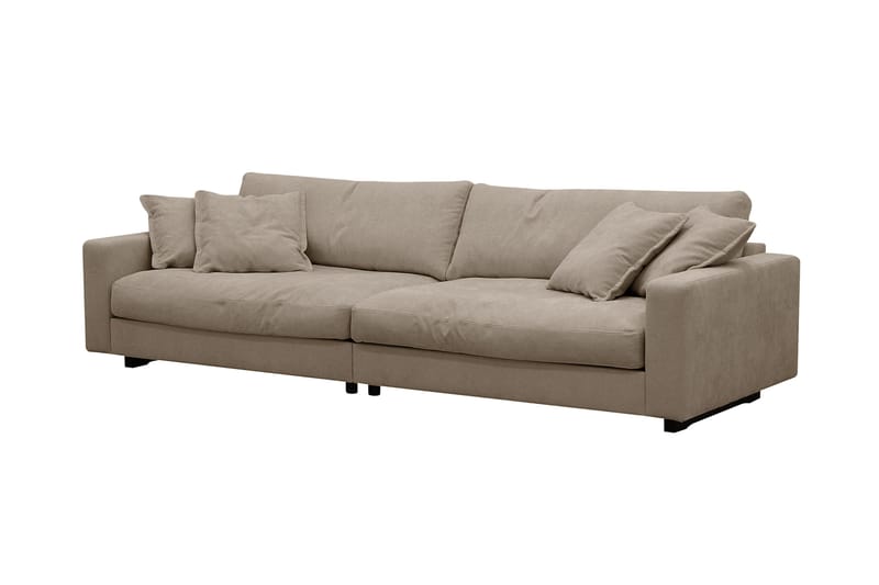 Valencia Extra Dyb 4-personers Sofa i Chenille - Brun - Møbler - Sofaer - 4 personers sofa
