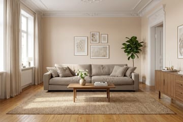 Valencia Extra Dyb 4-personers Sofa i Chenille - Brun - Møbler - Sofaer - 4 personers sofa
