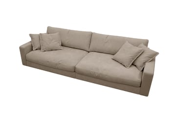 Valencia Extra Dyb 4-personers Sofa i Chenille - Brun - Møbler - Sofaer - 4 personers sofa