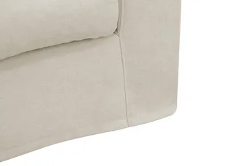 Valencia Extra Dyb 4-personers Sofa i Chenille med Løst Betræk - Beige - Møbler - Sofaer - 4 personers sofa