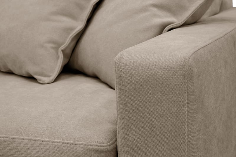 Valencia Extra Dyb 4-personers Sofa i Stof med Løst Betræk - Sandbeige - Møbler - Sofaer - 4 personers sofa