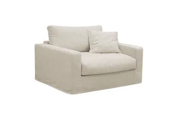 Valencia Extra Dyb 5-personers sofa + lænestol med aftageligt og vaskbart betræk - Beige - Møbler - Sofaer - Sofagrupper
