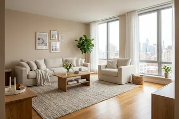 Valencia Extra Dyb 5-personers sofa + lænestol med aftageligt og vaskbart betræk - Beige - Møbler - Sofaer - Sofagrupper