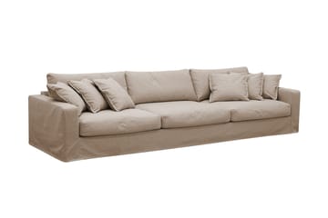 Valencia Extra Dyb 5-personers sofa + lænestol med aftageligt og vaskbart betræk - Lysebrun - Møbler - Sofaer - Sofagrupper