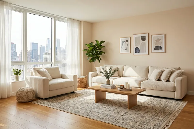 Valencia sofaarrangement ekstra dyb 5-personers sofa + lænestol i chenille - Beige - Møbler - Sofaer - Sofagrupper