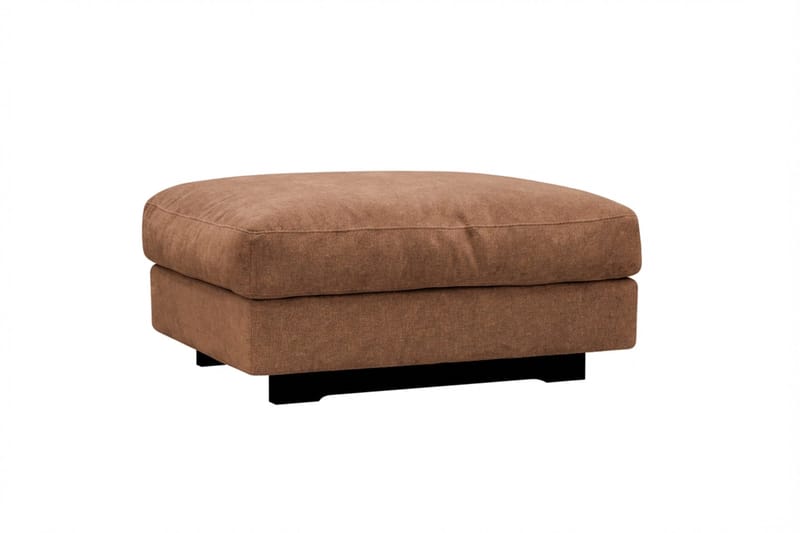 Valencia sofagruppe ekstra dyb 3-personers sofa + fodskammel i chenille - Rustbrun - Møbler - Sofaer - Hjørnesofa