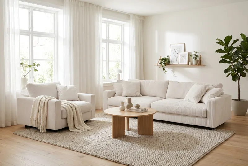 Valencia Sofagruppe Ekstra Dyb 4-personers Sofa + Lænestol - Offwhite - Møbler - Sofaer - Sofagrupper