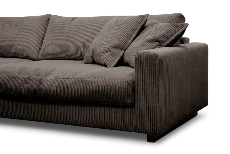 Valencia Sofagruppe Ekstra Dyb 4-personers Sofa + Fodskammel - Taupe - Møbler - Sofaer - Sofagrupper