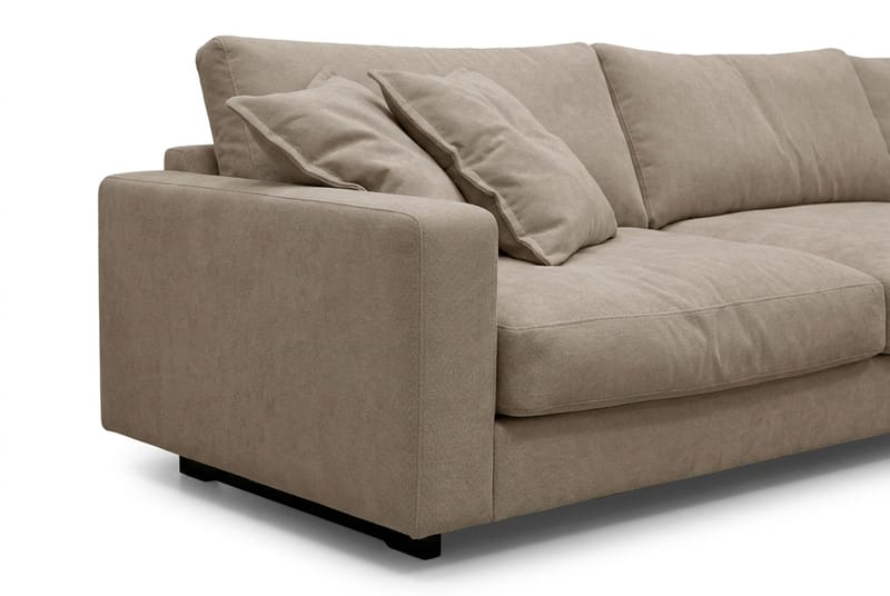 Valencia Sofagruppe Ekstra Dyb 4-personers Chaiselong Højre + Lænestol - Brun - Møbler - Sofaer - Sofagrupper