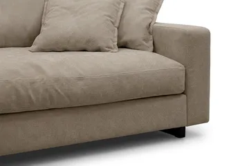 Valencia Sofagruppe Ekstra Dyb 4-personers Sofa + Fodskammel - Brun - Møbler - Sofaer - Sofagrupper