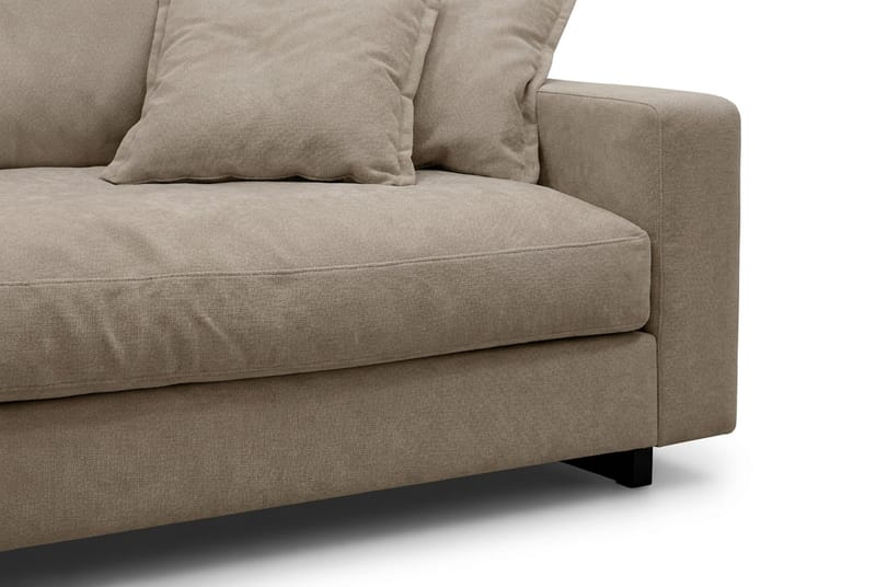 Valencia Sofagruppe Ekstra Dyb 4-personers Sofa + Fodskammel - Brun - Møbler - Sofaer - Sofagrupper