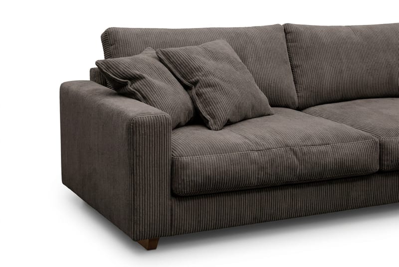 Valencia Sofagruppe Ekstra Dyb 4-personers Chaiselong Højre + Lænestol - Taupe - Møbler - Sofaer - Sofagrupper