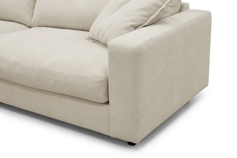 Valencia Sofagruppe Ekstra Dyb 4-personers Sofa + Lænestol - Beige - Møbler - Sofaer - Sofagrupper