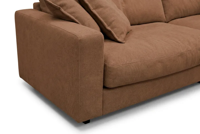 Valencia Sofagruppe Ekstra Dyb 4-personers Sofa + Lænestol - Rustrødbrun - Møbler - Sofaer - Sofagrupper