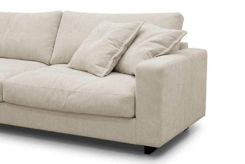 Valencia Sofagruppe Ekstra Dyb 4-personers Chaiselong Venstre + Lænestol - Beige - Møbler - Sofaer - Sofagrupper