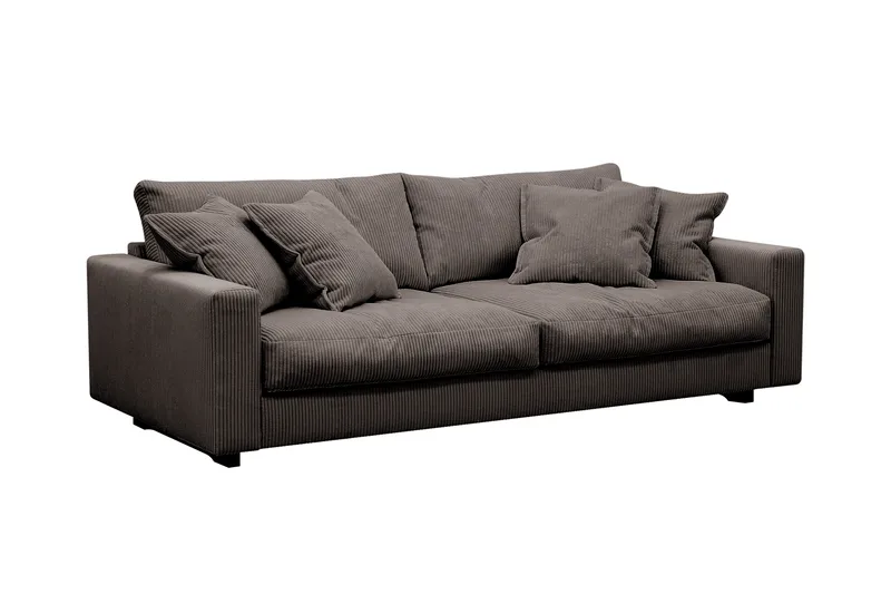 Valencia sofagruppe Extra Dyb 3-personers sofa + lænestol - Brun - Møbler - Sofaer - Sofagrupper