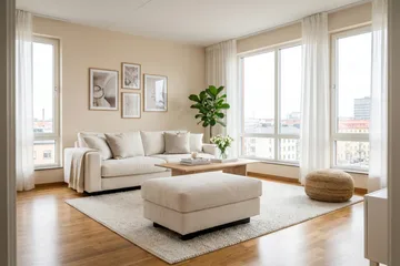 Valencia sofasæt ekstra dybt 3-personers sofa + fodskammel - Offwhite - Møbler - Sofaer - Hjørnesofa