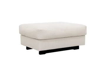 Valencia sofasæt ekstra dybt 3-personers sofa + fodskammel - Offwhite - Møbler - Sofaer - Hjørnesofa