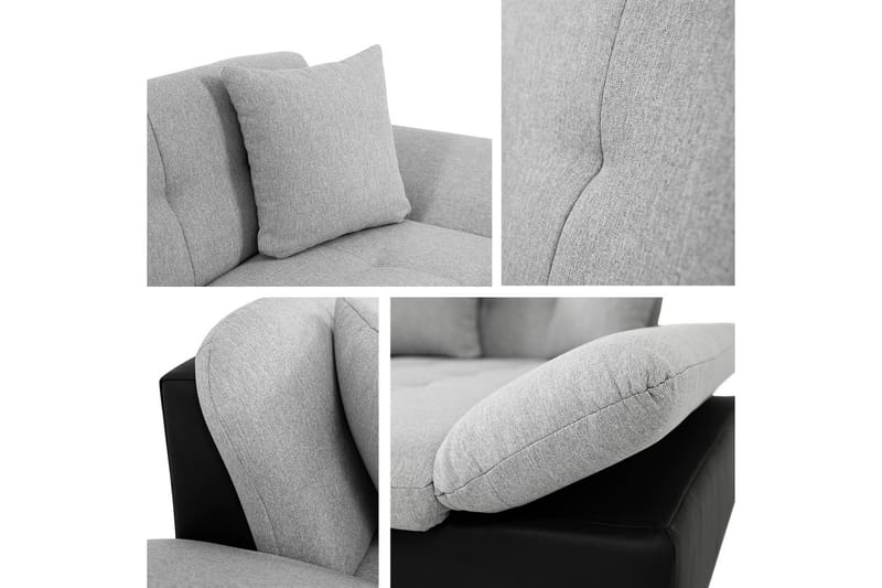 Vananda Sofa med Divan 3-seter - Brun - Møbler - Sofaer - Sofa med chaiselong