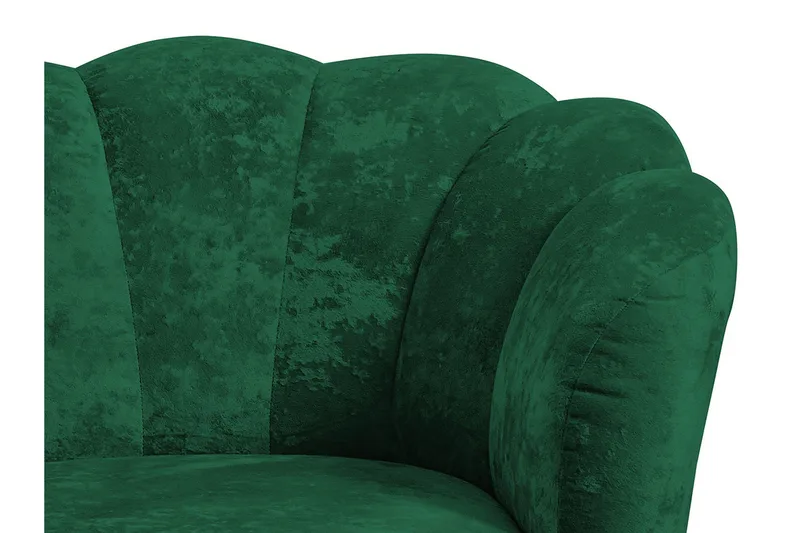 Adrial 2-Pers. Sofa - Velour/Lyserød/Sort Krom - Møbler - Sofaer - Velour sofaer