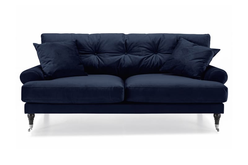 Andrew 2-personers Fløjlssofa - Blå - Møbler - Sofaer - Velour sofaer
