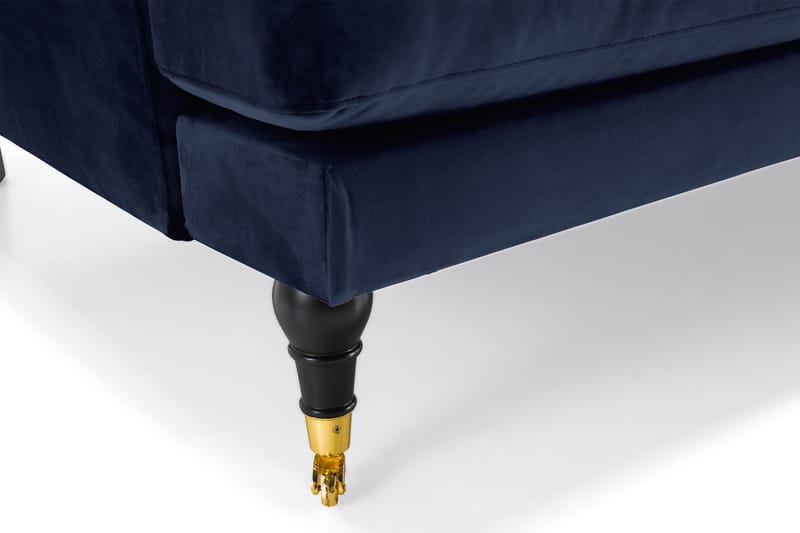 Andrew 2-personers Fløjlssofa - Blå - Møbler - Sofaer - 2 personers sofa