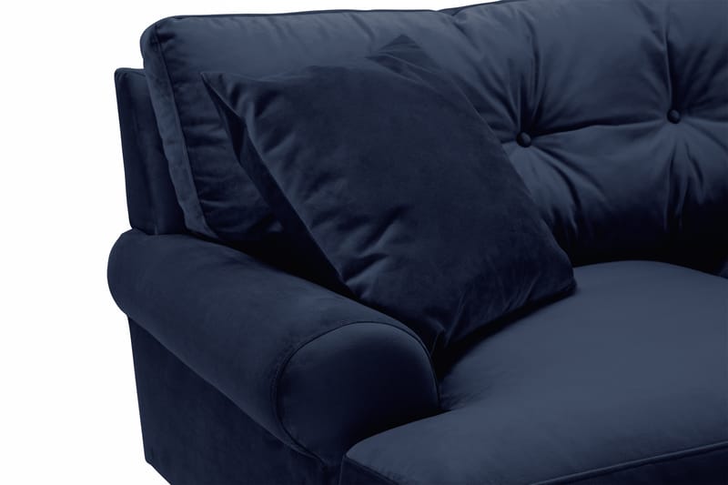 Andrew Veloursofa 2-pers - Midnatsblå/Krom - Howard sofa - Velour sofaer - 2 personers sofa