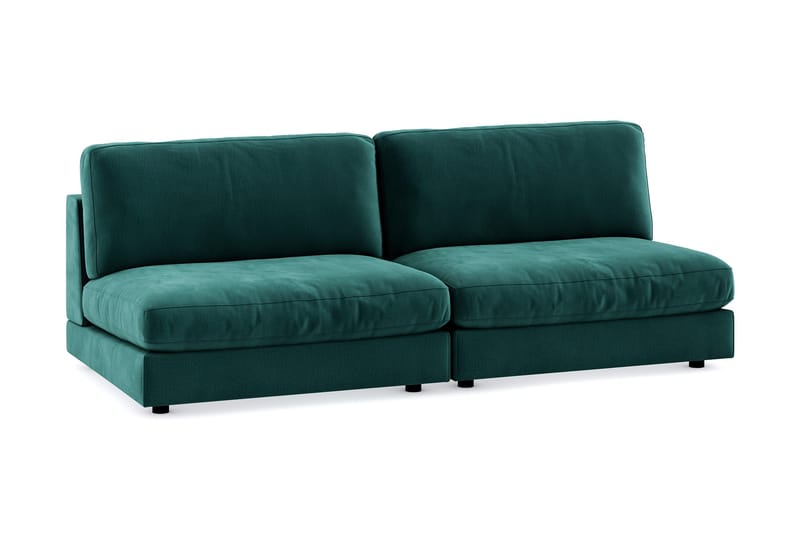 Arken 4-personers Modulsofa i Fløjl - Grøn - Møbler - Sofaer - Modulsofaer - Komplet modulsofa