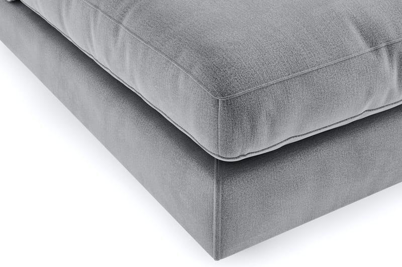 Arken 4-personers Modulsofa i Fløjl - Lysegrå - Møbler - Sofaer - Modulsofaer - Komplet modulsofa