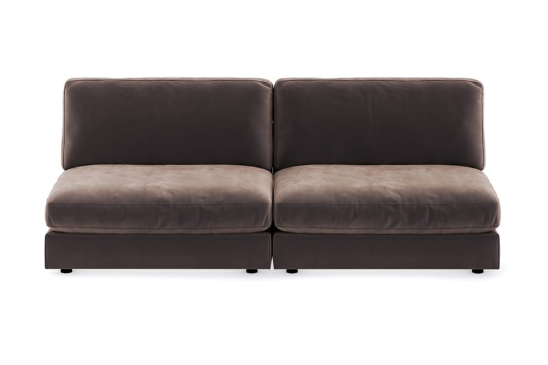 Arken 4-personers Modulsofa i Fløjl - Brun - Møbler - Sofaer - Velour sofaer
