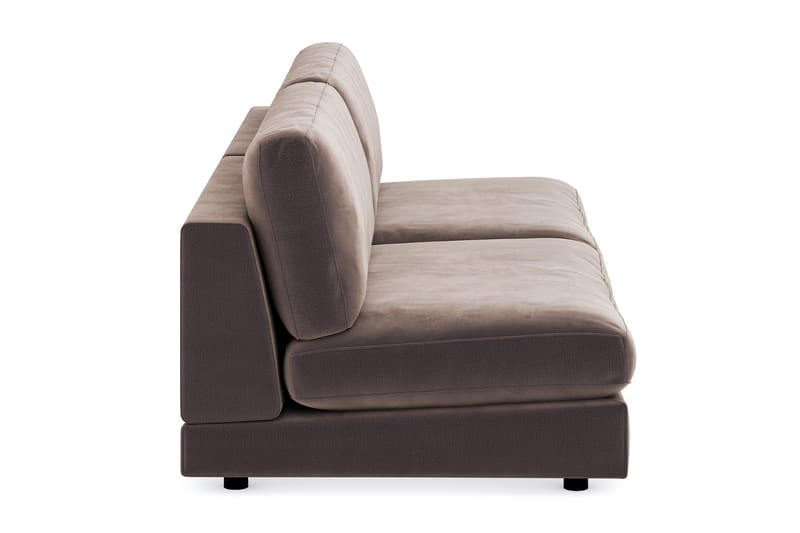 Arken 4-personers Modulsofa i Fløjl - Brun - Møbler - Sofaer - Velour sofaer