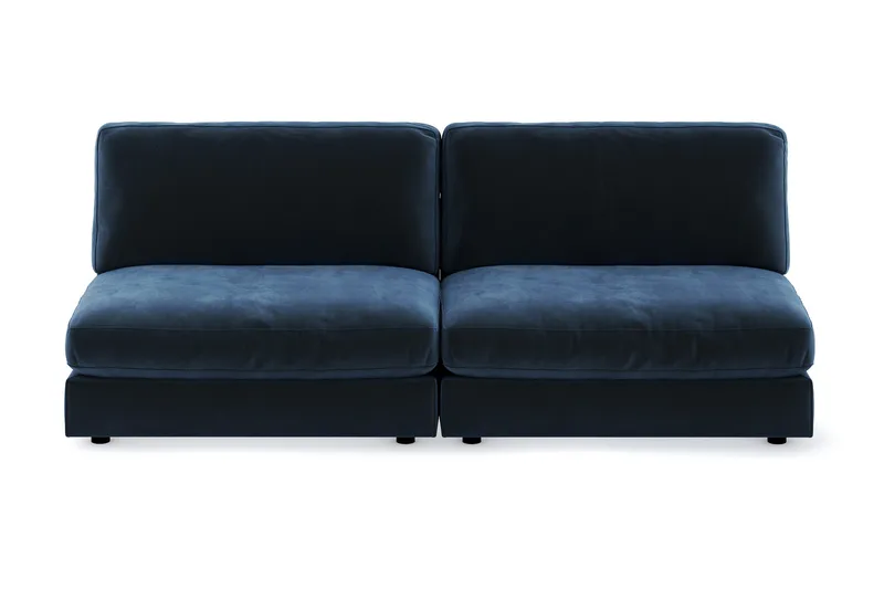 Arken 4-personers Modulsofa i Fløjl, Blå
