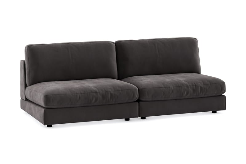 Arken Modulsofa 3-pers Velour - Mørkegrå - Møbler - Sofaer - Velour sofaer