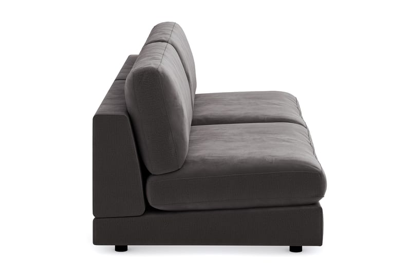 Arken Modulsofa 3-pers Velour - Mørkegrå - Møbler - Sofaer - Velour sofaer