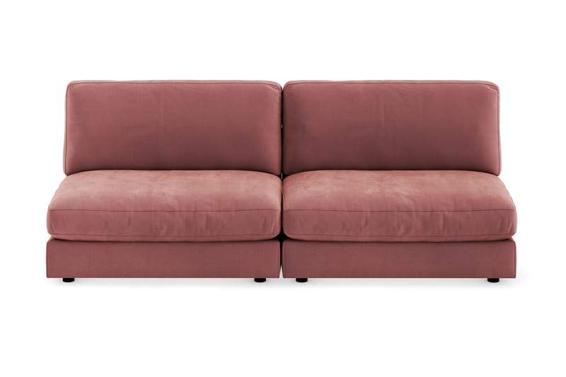 Arken Modulsofa 3-pers Velour - Lyserød - Velour sofaer - Komplet modulsofa