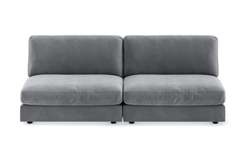 Arken Modulsofa 3-pers Velour - Lysegrå - Møbler - Sofaer - Velour sofaer