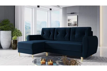 Bornalle Sovesofa - Blå - Møbler - Sofaer - Sovesofaer - Sovesofa chaiselong