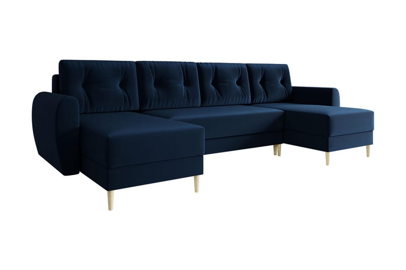 Bornalle Sovesofa - Blå - Møbler - Sofaer - Velour sofaer