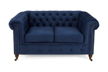 Chesterfield Deluxe Veloursofa 2-pers