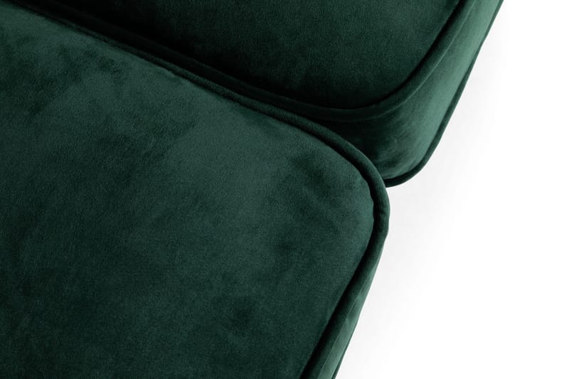 Chesterfield Lyx 2-sædet Lille fløjlsofa – Dyb sofa 160 cm bred - Mørkegrøn - Møbler - Sofaer - Velour sofaer