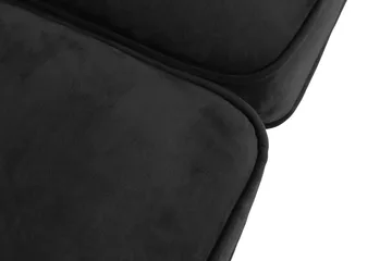 Chesterfield Lyx 2-sædet Lille fløjlsofa – Dyb sofa 160 cm bred - Sort - Møbler - Sofaer - Velour sofaer
