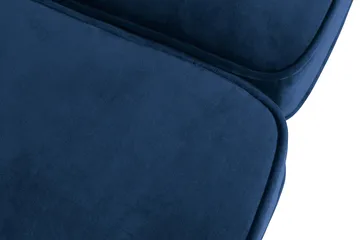 Chesterfield Lyx 3-sædet Fløjlssofa – Dyb sofa - Blå - Møbler - Sofaer - Velour sofaer