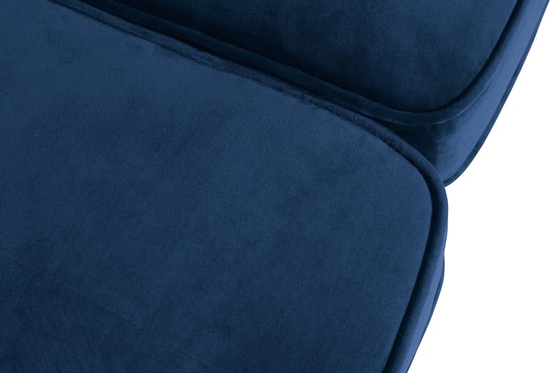Chesterfield Lyx 3-sædet Fløjlssofa – Dyb sofa - Blå - Møbler - Sofaer - Velour sofaer