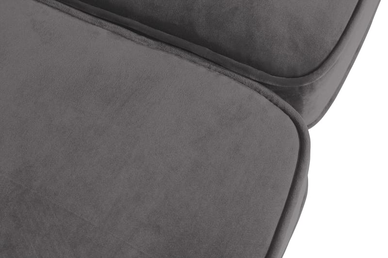 Chesterfield Lyx 3-sædet Fløjlssofa – Dyb sofa - Mørkegrå - Møbler - Sofaer - Velour sofaer